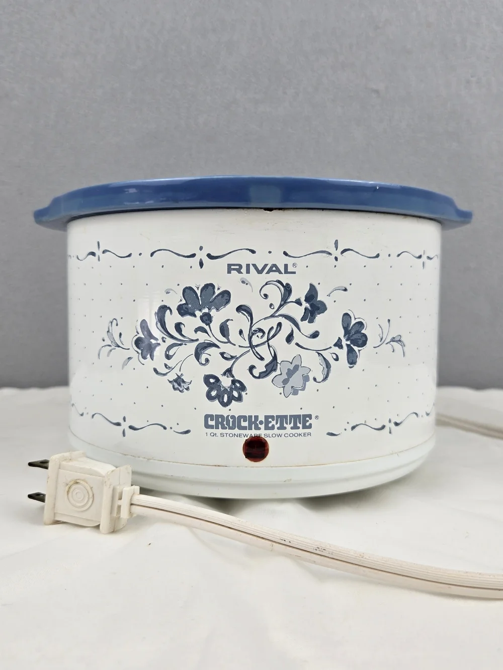 Rival Crock-Potte Blue Floral Slow Cooker